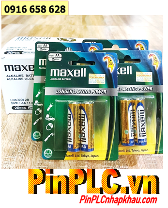 COMBO MUA 01 HỘP 10vỉ Pin AA 1.5v Alkaline Maxell LR6(GD)2B _Giá 149.000đ/Hộp 10vỉ (MẪU MỚI)